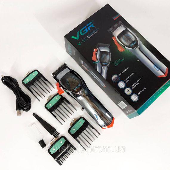 Машинка для стрижки аккумуляторная с насадками VGR, Профессиональная электрическая машинка для стрижки RM-81 | Зображення 3