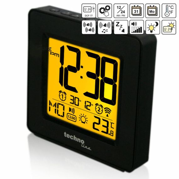 Годинник настільний Technoline WT330 Black (WT330) | Зображення 5