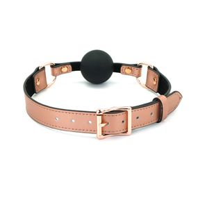 Кляп Liebe Seele Rose Gold Memory Ball Gag Розовый One Size