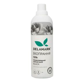 Рідкий концентрований безфосфатний засіб для прання Delamark Black 1 л (4820152330185)