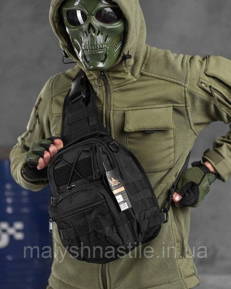 Сумка-слінг тактична SILVER KNIGHT 7л black ОИ4979
