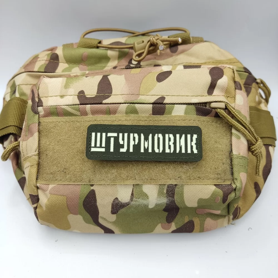 Патч / шеврон Штурмовик Laser Cut хакі | Зображення 2
