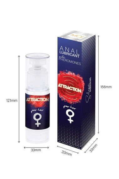 Анальный лубрикант Attraction For Her, с феромонами, 50 мл Sex Aura | Зображення 2
