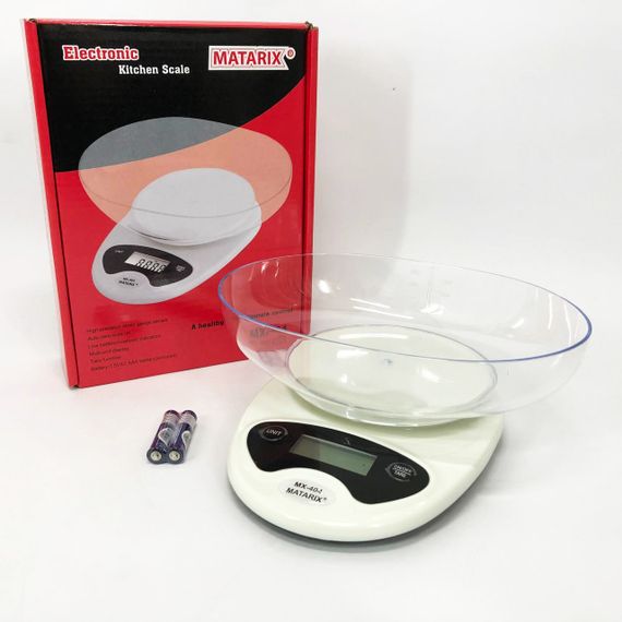 Ваги кухонні Matarix MX-404 Електронні З Чашею Кухонні до 7 кг Кухонні ваги для зважування продуктів | Зображення 6