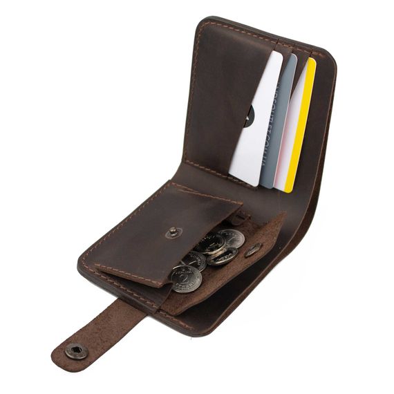 Кошелек mini redison Wally Brown кожаный | Зображення 5