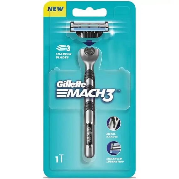 Станок для бритья Gillette Mach3 (1 станок + 1 сменная кассета)
