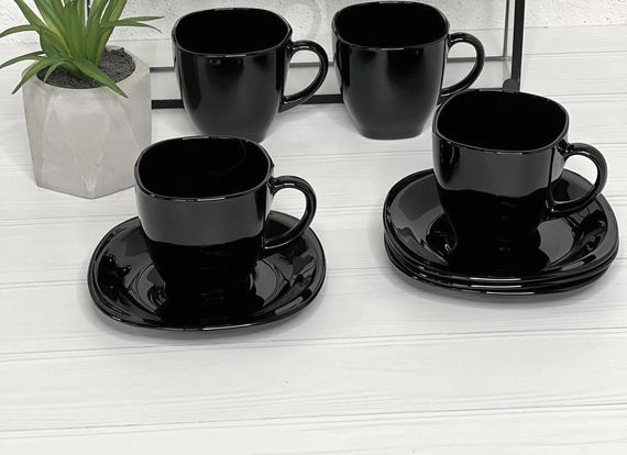 Чайний сервіз Luminarc Carine Black P4672, 12 предметів, на 6 персон | Зображення 6