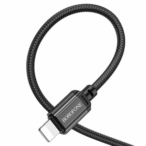 Кабель BOROFONE BX87 Sharp charging data cable for iP Black | Зображення 1