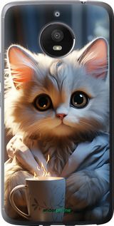 Чохол на Motorola Moto E4 Plus Білий кіт "5646u-1000-2448"