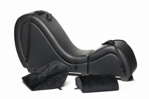 Секс-крісло з подушками Master Series Kinky Sex Lounge with Cushions — Black Sex Aura | Зображення 5