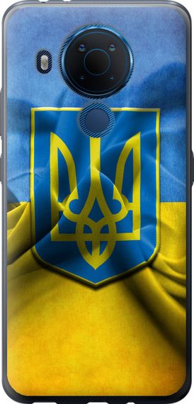 Чехол на Nokia 5.4 Флаг и герб Украины 1 "375u-2279-17620"