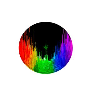 Килимок 200*200 мм тканинний RAZER 7 з боковою прошивкою (круглий), товщина 3 мм, Пакет