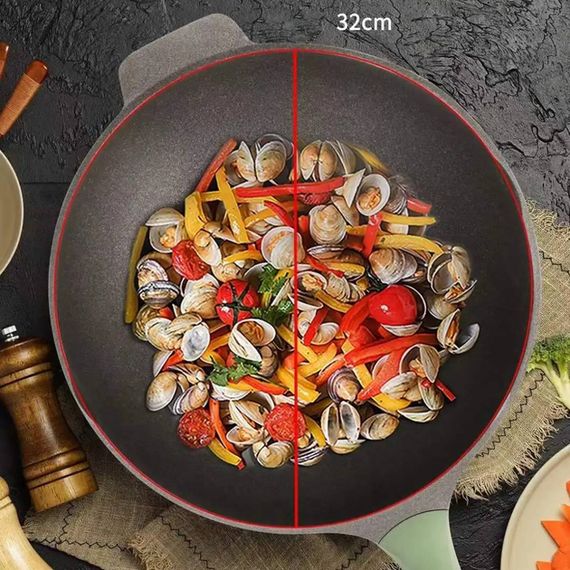 Сковорода WOK з антипригарним покриттям та скляною кришкою 32 см XPRO (44676-32wok_2079) | Зображення 4