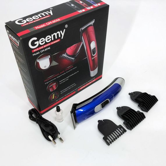 Універсальна машинка для стрижки голови та бороди Gemei GM-6046, Тример для самостійної стрижки волосся XI-45 | Зображення 1