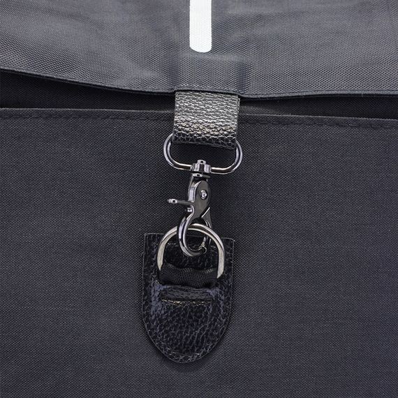 Мужской рюкзак Liping LP-604 20-35L Black с ЮСБ портом, тканевый | Зображення 5