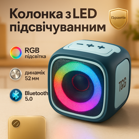 Акумуляторна bluetooth колонка TG359, Колонка портативна акумуляторна, Колонки для музики вдома LG-97