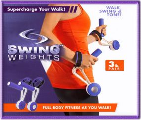 Гантели утяжелители для спортивной ходьбы и фитнеса Swing Weights