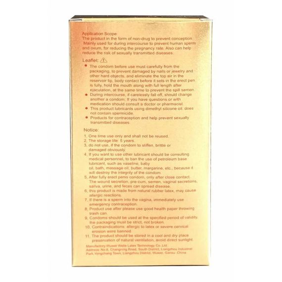 Презервативы Olo Foil 0.01 Gold, ультратонкие, с точками и ребрами, гиалуроновая смазка, 10 шт. Sex Aura | Зображення 2