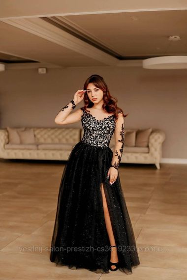 Чорна випускна сукня | Зображення 3