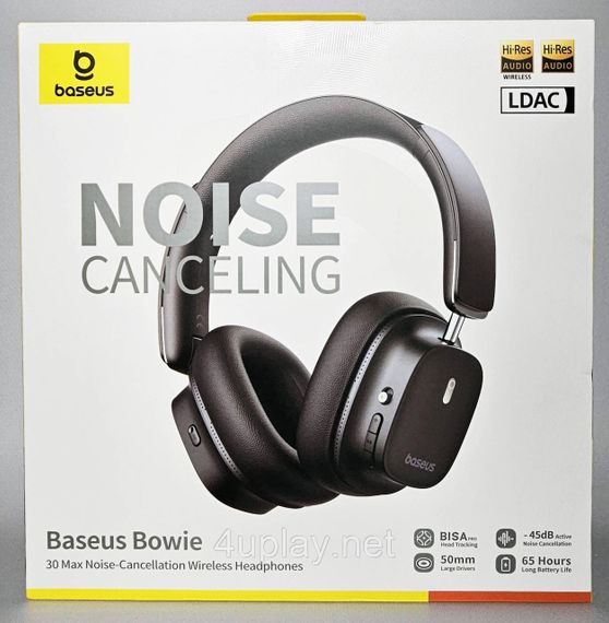 Бездротові Bluetooth навушники Baseus Bowie 30 Max Noise-Cancellation Wireless Headphones Оригінал | Зображення 7