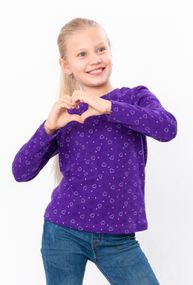 Джемпер для дівчинки Носи своє 128 Бузковий (p-12523-139827)