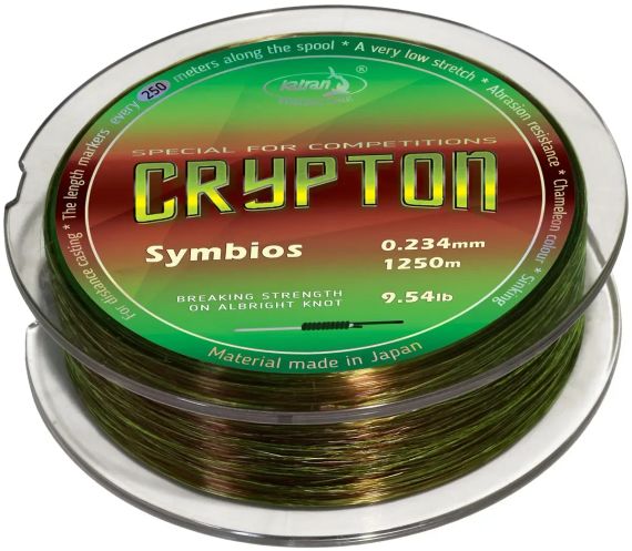Волосінь Katran Crypton Symbios 1250m (neon/brown) 0.234mm 9.05lb/3.43kg
