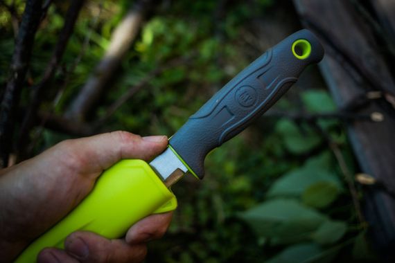 Нож шведский My Garden, двухкомпонентная ручка, зеленый 220 мм | Зображення 9