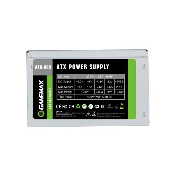 Блок живлення Gamemax 400W (ATX-400W SFX) | Зображення 1