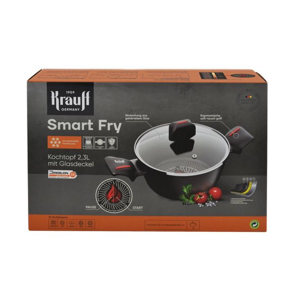 Кастрюля Krauff Smart Fry 25-45-159, 2.3 л, 20 см, алюминиевая с крышкой и антипригарным покрытием | Зображення 7