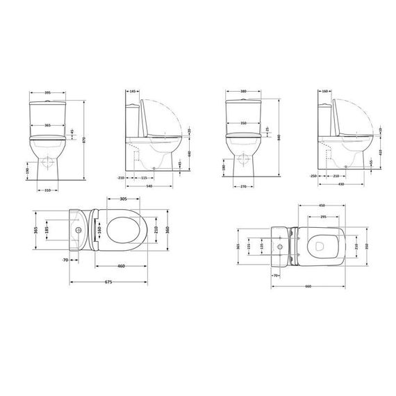 Акційний набір: Унітаз підлоговий Scorpio Ultra Quiet QT14222125AUQW + Унітаз підлоговий Kalao Rimless QT08221213A W | Зображення 1