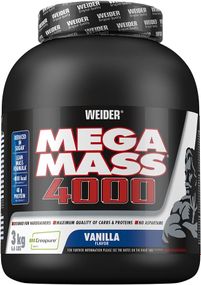 Гейнер Weider Mega Mass 4000 3,0 kg (Vanille)