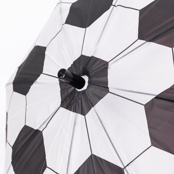 Класична дитяча парасолька-тростина напівавтомат з поліестеру 8 спиць діаметр 82 см Чорна HP-23-9B | Зображення 3