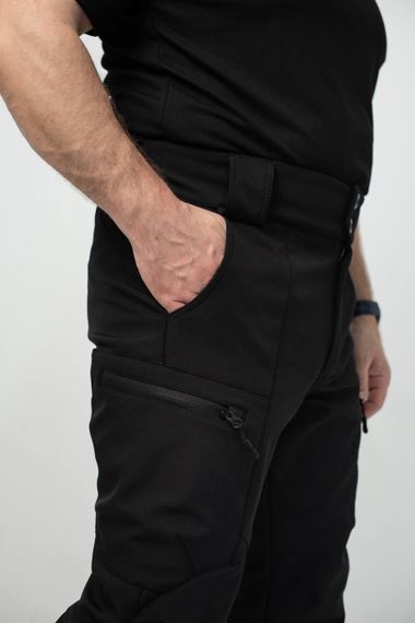 Утеплені Військові штани Soft Shell Military Black | Зображення 5