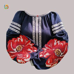 Рубашка	 Украинская 	 вышиванка 	222265811	 цвет  	синий	 размер 	XXL/3XL