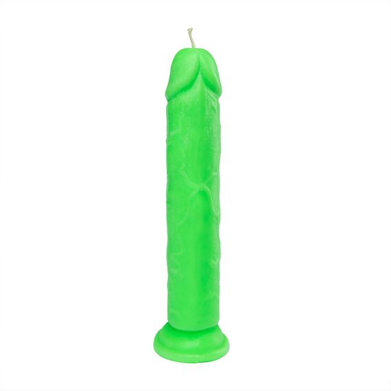 Свічка LOVE FLAME - Dildo Roma Green Fluor, CPS03-GREEN Sex Aura | Зображення 2