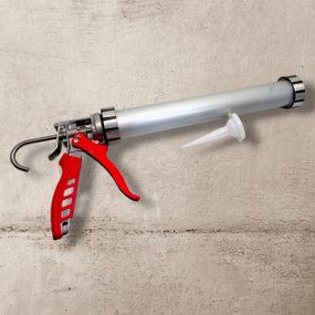 Пістолет для герметика 600 мл,  закритого типу, алюміній HAISSER (арт.31124)