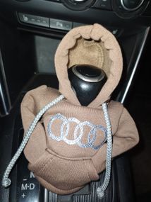 Чохол кофта Худі аксесуар на КПП  Car Hoodie ауді audi коричневий подарунок автомобілісту 10070