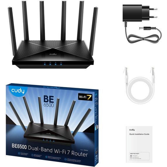 Маршрутизатор Cudy WR6500, BE6500 Gigabit Wi-Fi 7 Router | Зображення 2