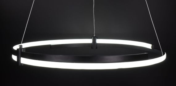 Люстра світлодіодна підвісна LED світильник для квартири на стелю лед 26746 Чорний 40-200х80х80 см. | Зображення 6