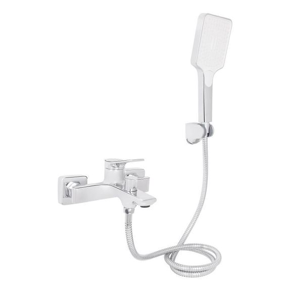 Змішувач для ванни Qtap Arvin з душовим гарнітуром QTARV259CRM48640 Chrome