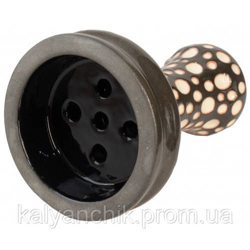 Чаша для кальяну ETNA Katana Dot Glaze Black | Зображення 1