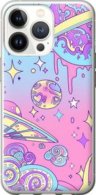 Чехол на iPhone 13 Pro Розовая галактика "4146u-2372-17620"