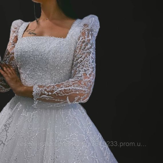 Свадебное платье с паеткой | Зображення 2