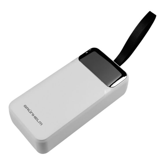 Power Bank - Портативна батарея 30.000 mAh. білий - GP-30WQC. швидка зарядка 22.5W GRUNHELM | Зображення 1