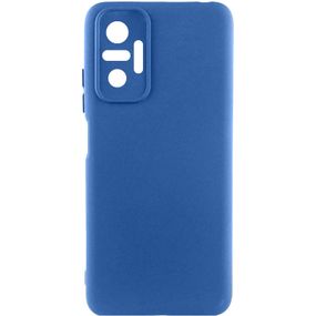 Чехол Silicone Cover Lakshmi Full Camera (A) для Xiaomi Redmi Note 10 Pro / 10 Pro Max Синій / Navy Blue, Full camera