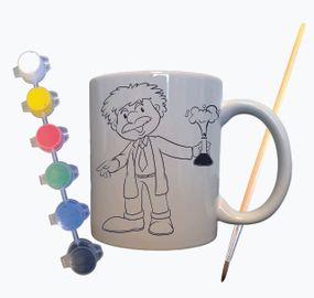 Набір для творчості кружка розмальовка "Урок хімії" 330 мл біла