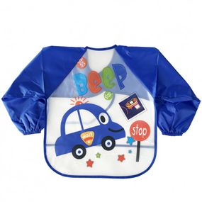 Слинявчик із рукавами "Авто" MGZ-0610-6 клейончастий, на зав'язках