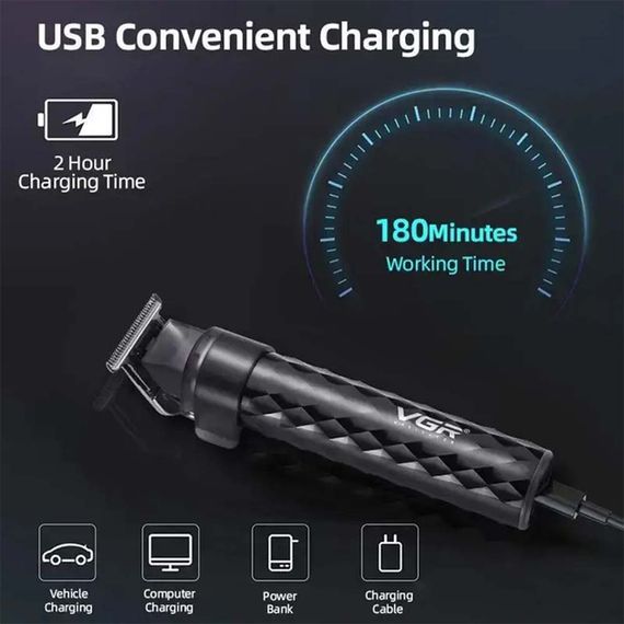 Машинка для стрижки VGR V-170 бездротова акумуляторна XPRO (40973-VGR-170_483) | Зображення 5