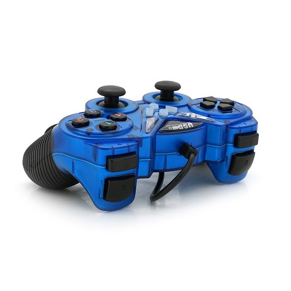 Геймпад проводной для ПК USB-908 USB 2.0 Double Shock (Blue),Blister | Зображення 2