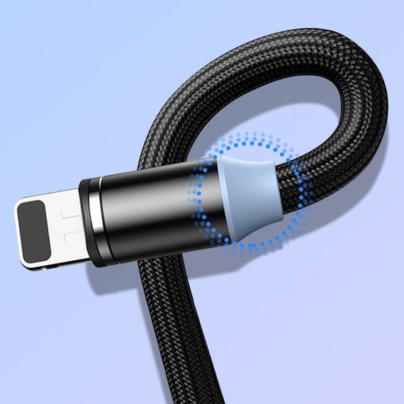 Магнитный кабель Kaku KSC-306 USB - Lightning 1m - Black | Зображення 3